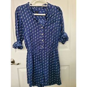 Ann Taylor Navy Romper